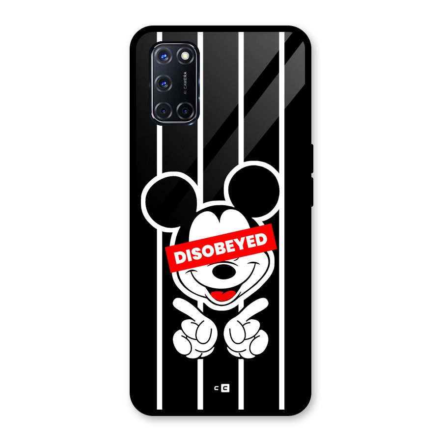 Disobeyed Micky Glass Back Case for Oppo A52