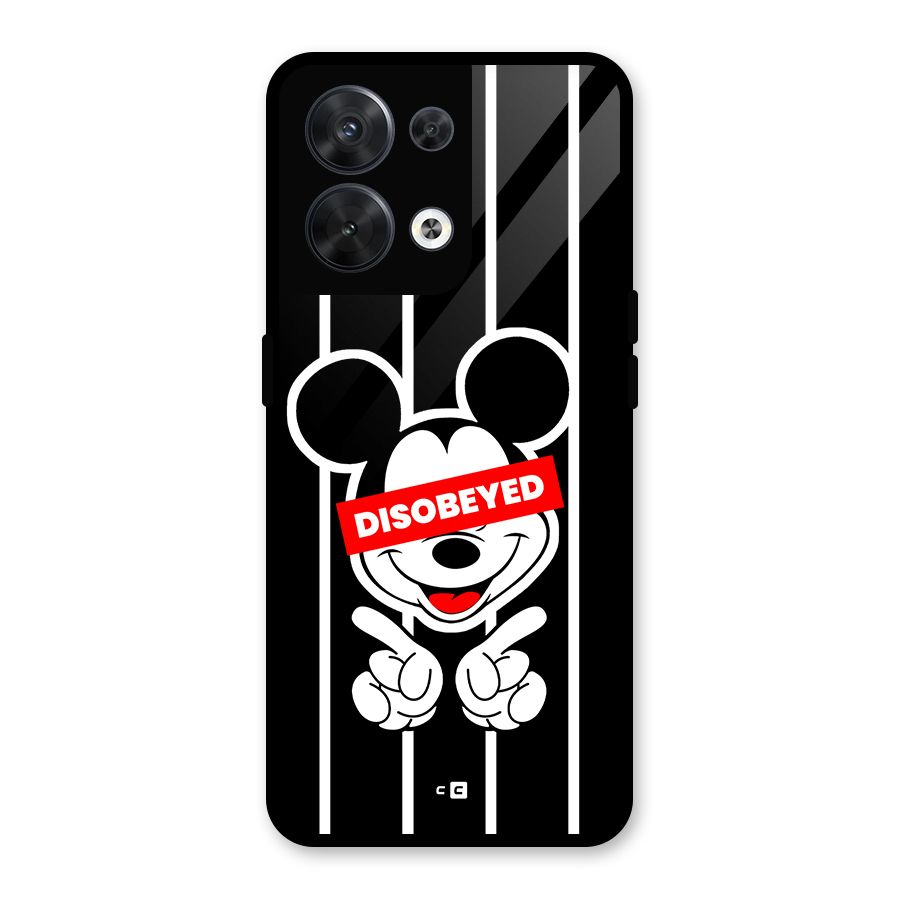 Disobeyed Micky Glass Back Case for Oppo Reno8 5G