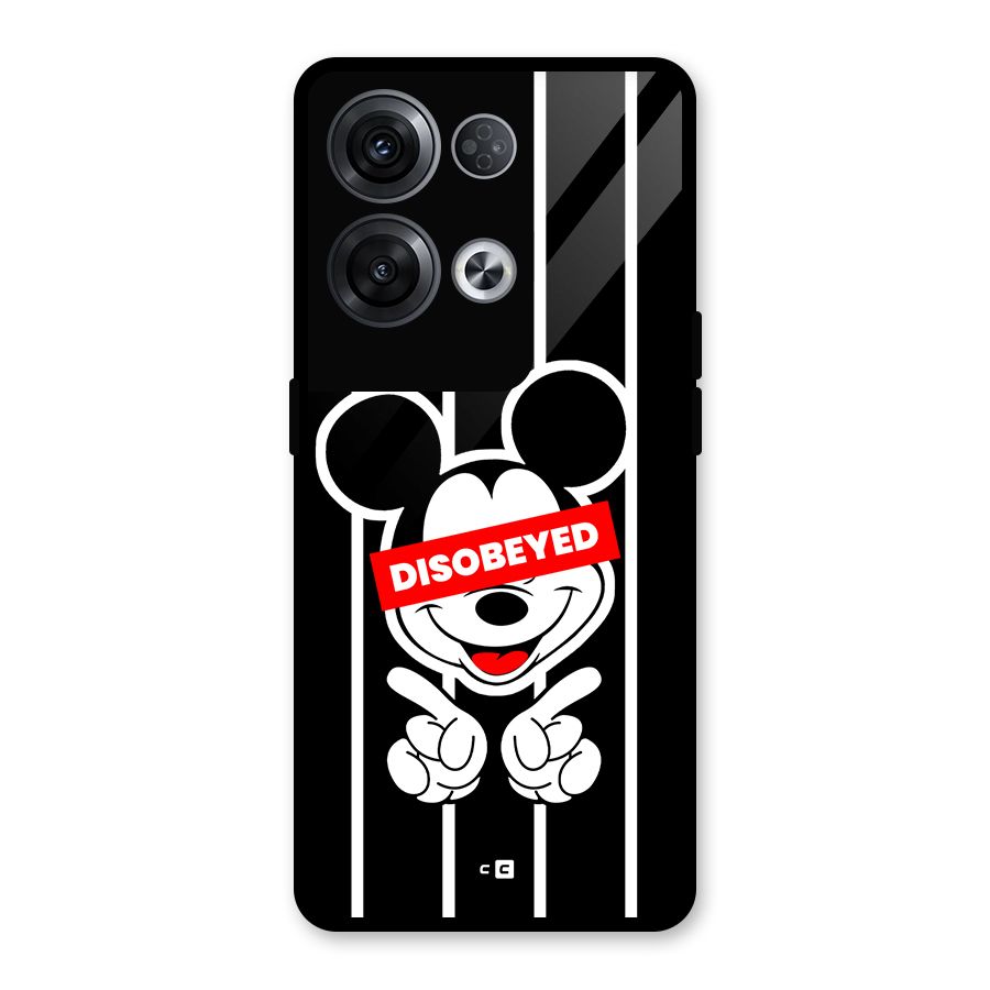 Disobeyed Micky Glass Back Case for Oppo Reno8 Pro 5G
