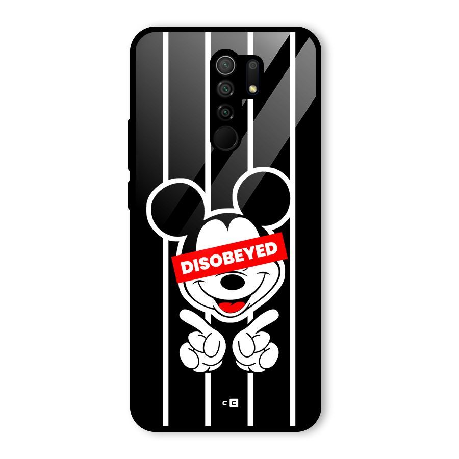 Disobeyed Micky Glass Back Case for Poco M2