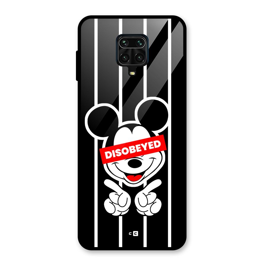 Disobeyed Micky Glass Back Case for Poco M2 Pro