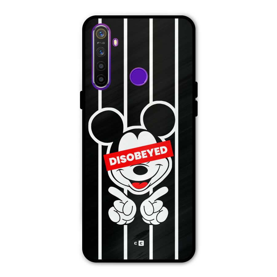 Disobeyed Micky Glass Back Case for Realme 5s