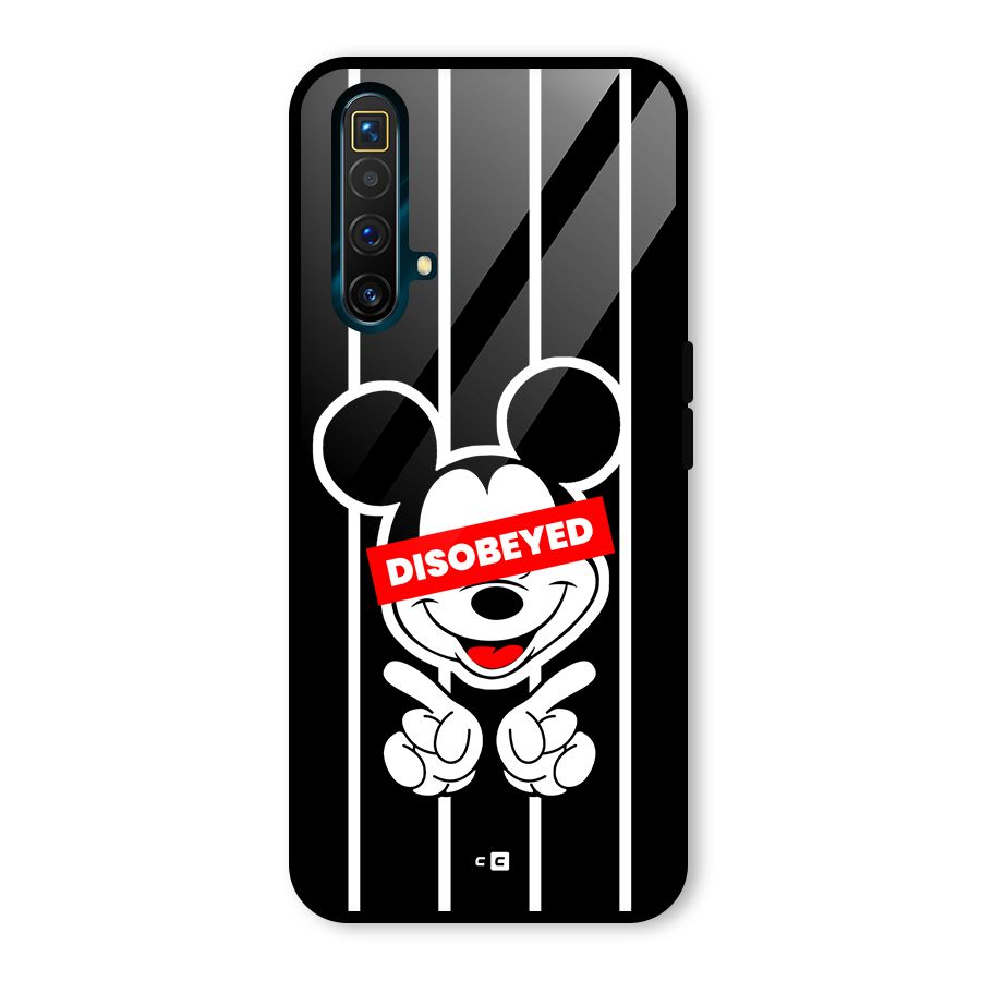 Disobeyed Micky Glass Back Case for Realme X3