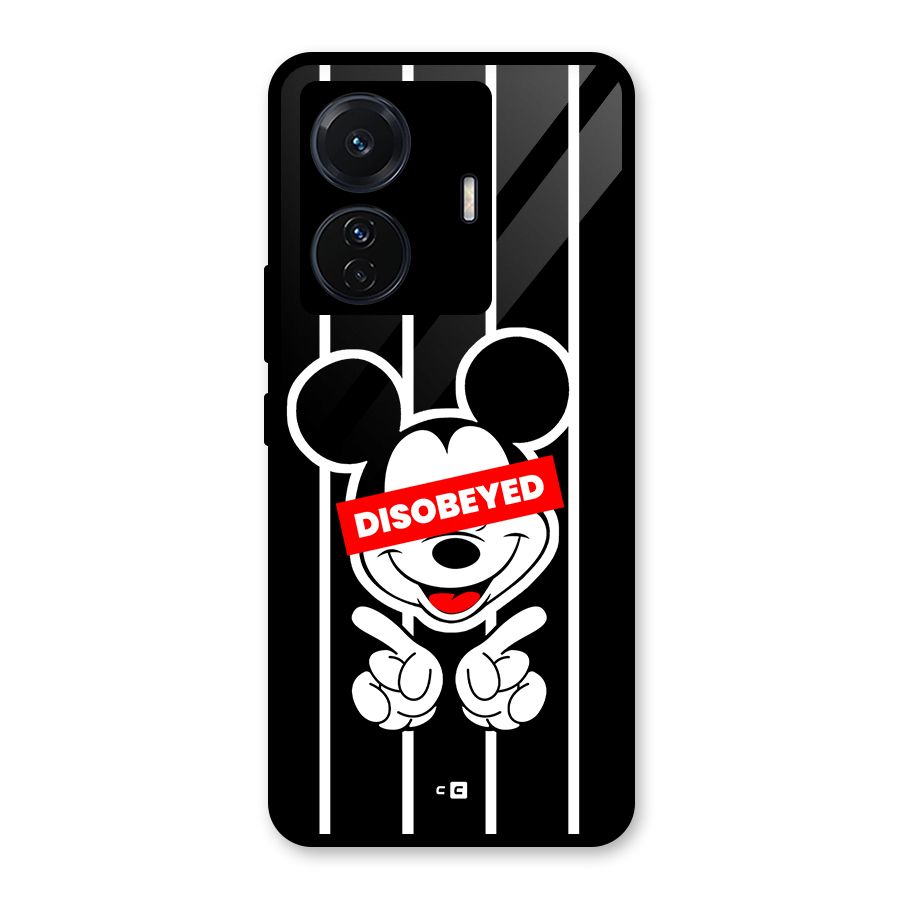 Disobeyed Micky Glass Back Case for Vivo T1 Pro