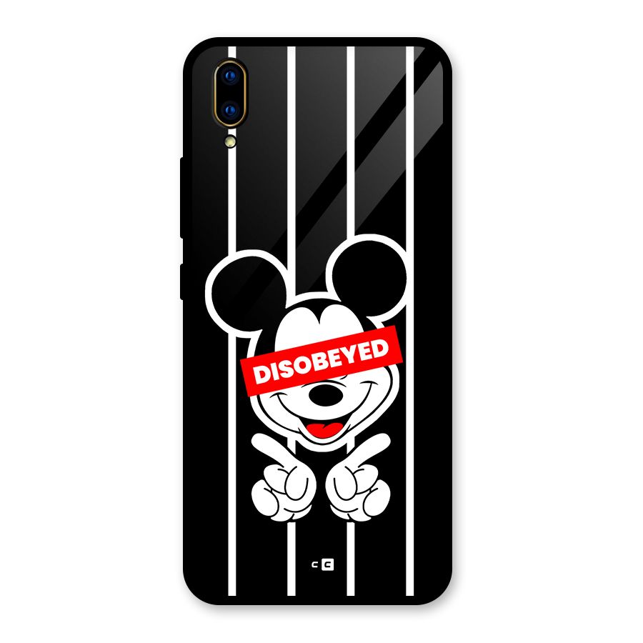 Disobeyed Micky Glass Back Case for Vivo V11 Pro