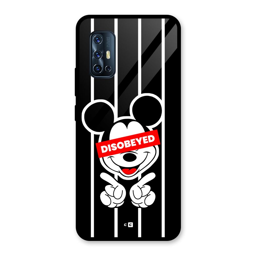 Disobeyed Micky Glass Back Case for Vivo V17