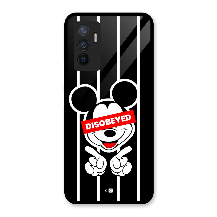 Disobeyed Micky Glass Back Case for Vivo V23e