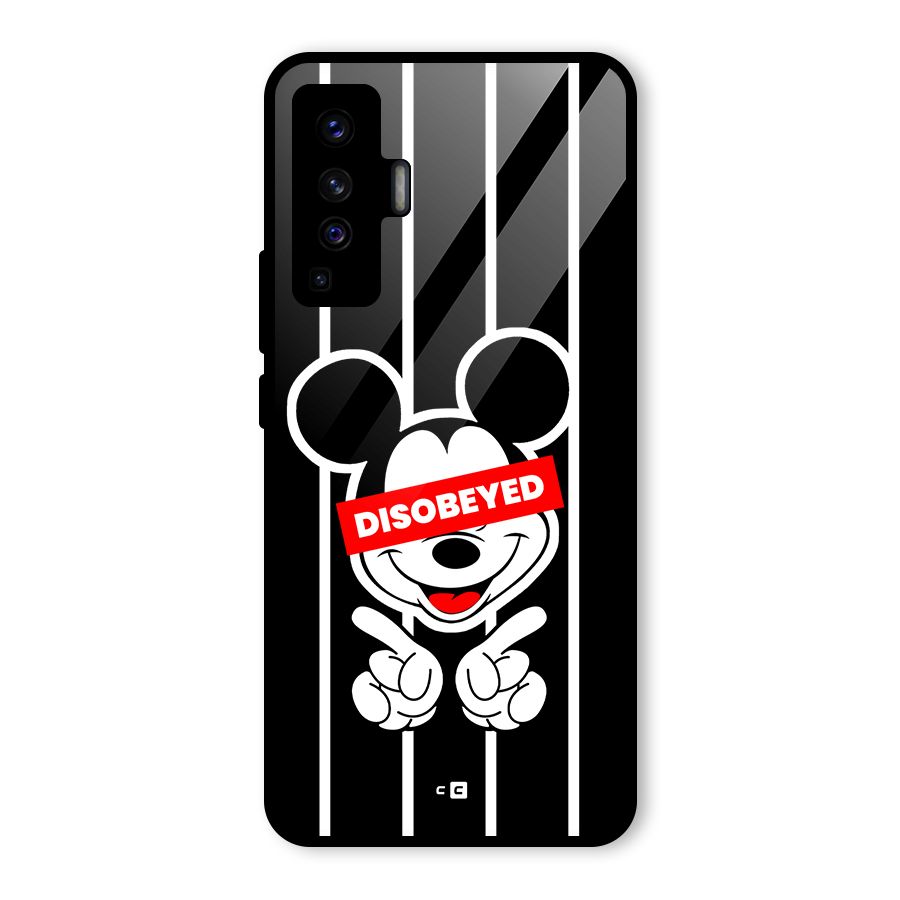 Disobeyed Micky Glass Back Case for Vivo X50