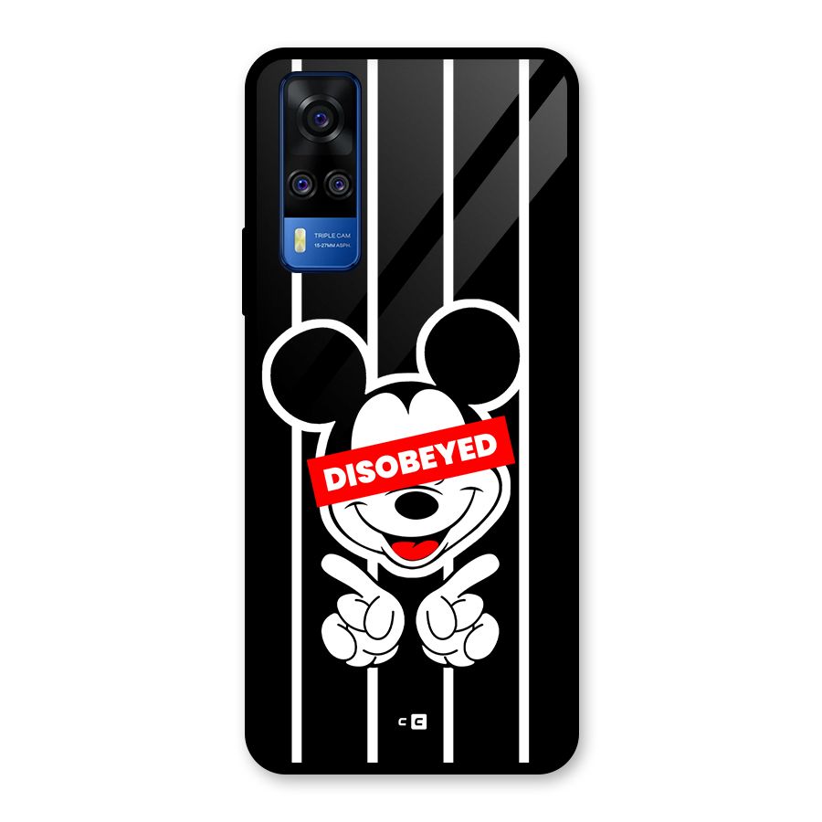 Disobeyed Micky Glass Back Case for Vivo Y51