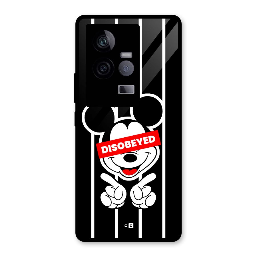 Disobeyed Micky Glass Back Case for Vivo iQOO 11 5G