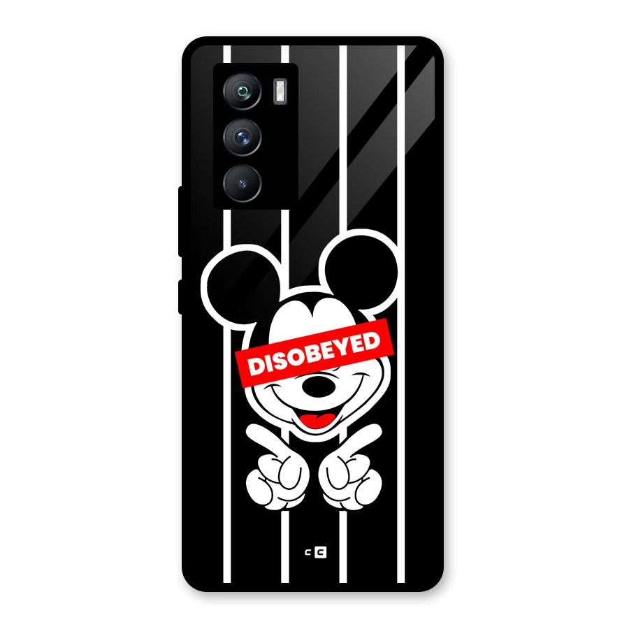 Disobeyed Micky Glass Back Case for Vivo iQOO 9 SE