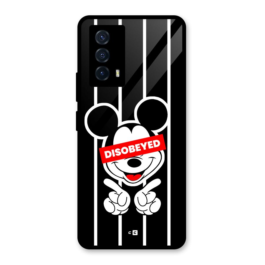 Disobeyed Micky Glass Back Case for Vivo iQOO Z5