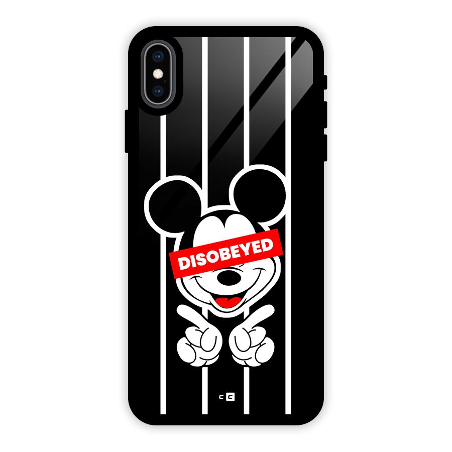 Disobeyed Micky Glass Back Case for iPhone XS Max