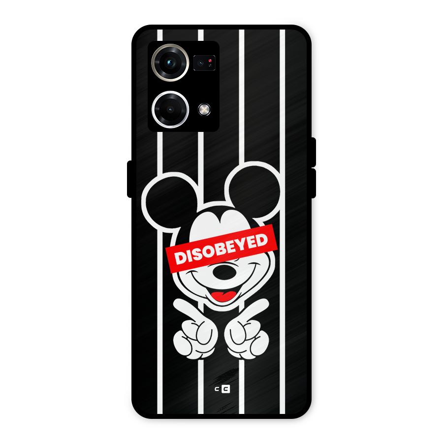 Disobeyed Micky Metal Back Case for Oppo F21 Pro 4G