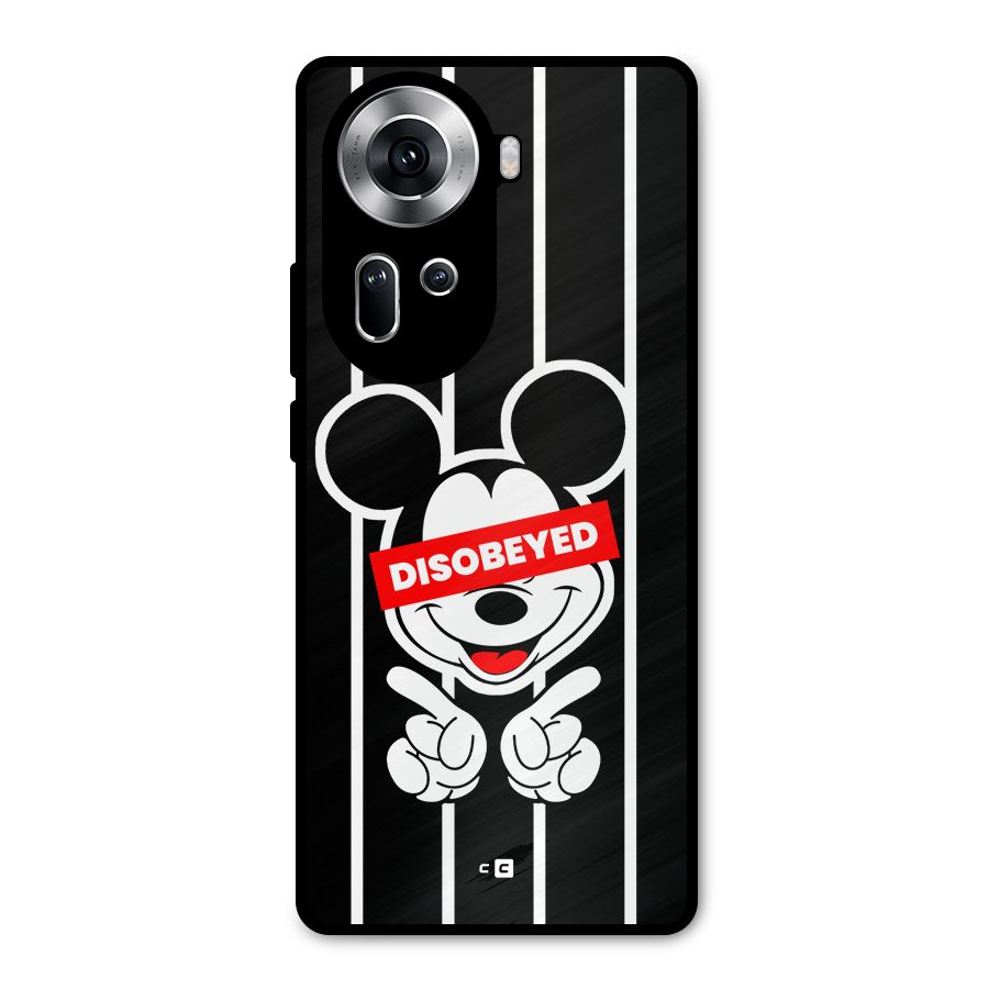 Disobeyed Micky Metal Back Case for Oppo Reno11 5G