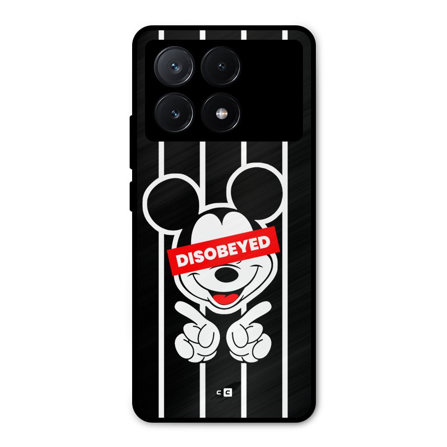 Disobeyed Micky Metal Back Case for Poco X6 Pro