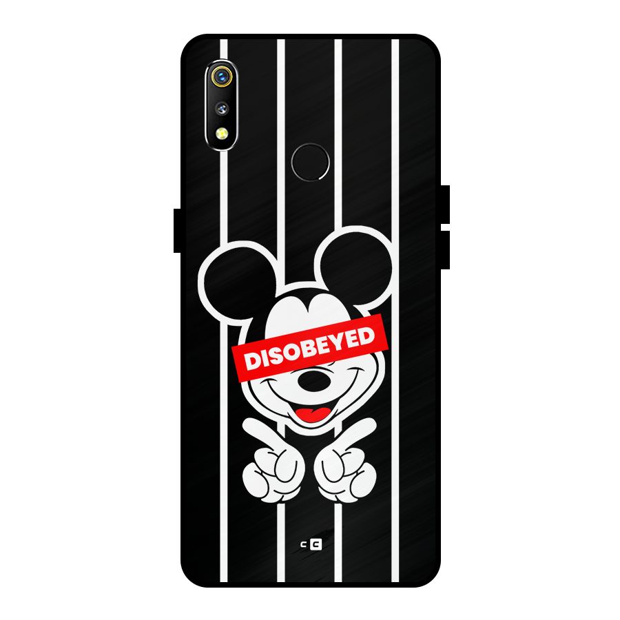 Disobeyed Micky Metal Back Case for Realme 3