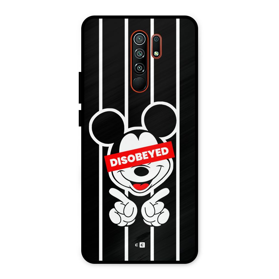 Disobeyed Micky Metal Back Case for Redmi 9 Prime