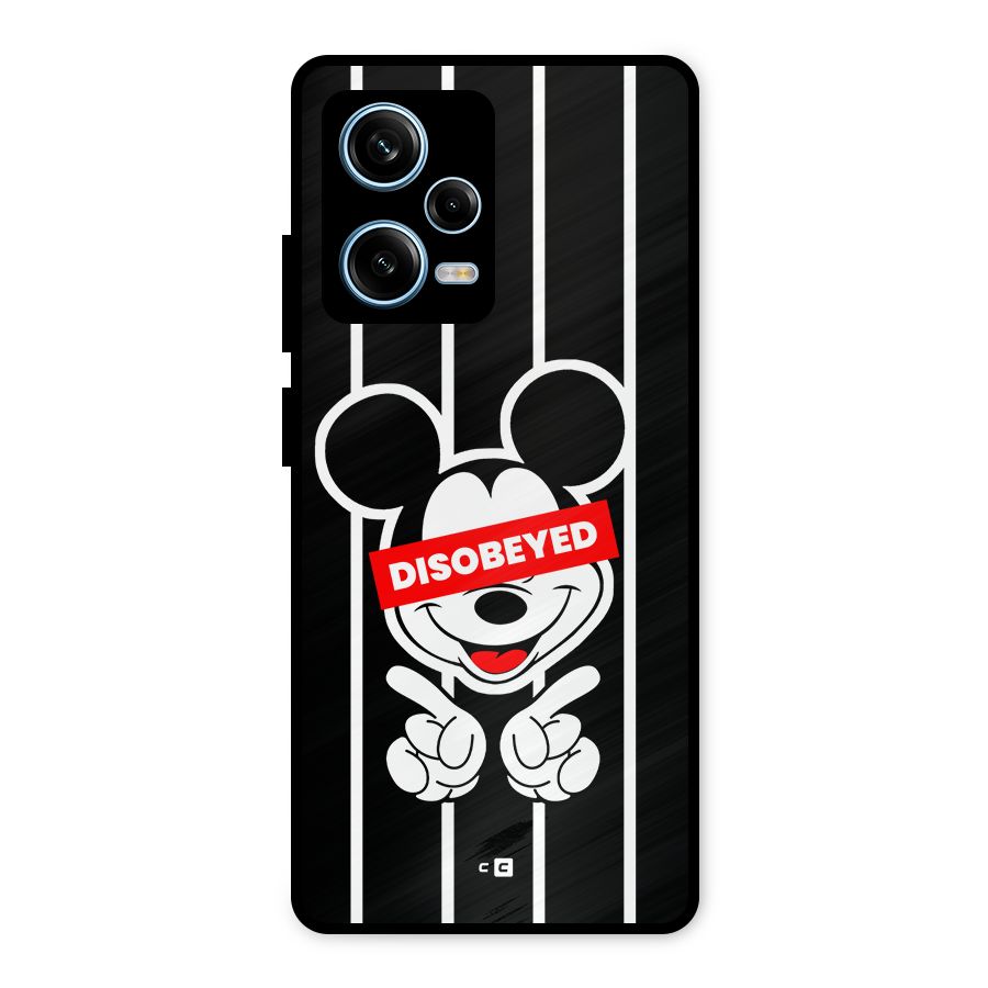 Disobeyed Micky Metal Back Case for Redmi Note 12 Pro