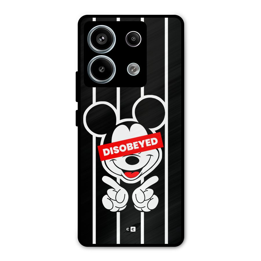 Disobeyed Micky Metal Back Case for Redmi Note 13 Pro 5G