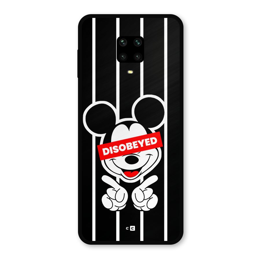 Disobeyed Micky Metal Back Case for Redmi Note 9 Pro Max