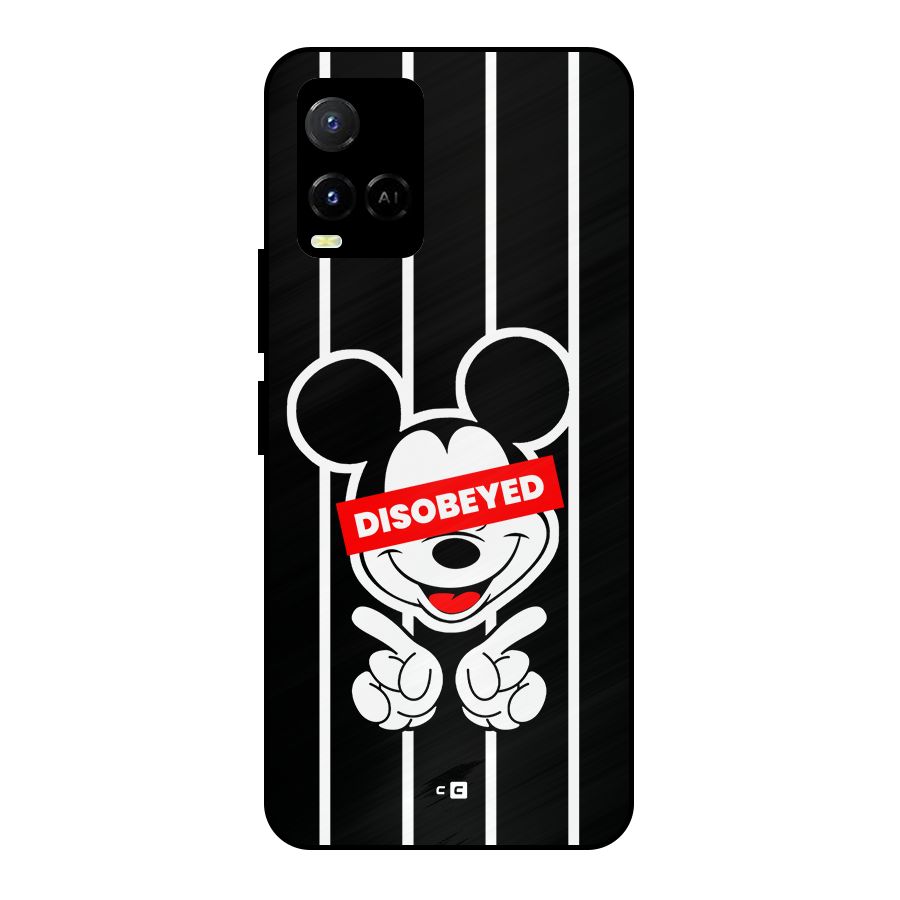 Disobeyed Micky Metal Back Case for Vivo Y21G