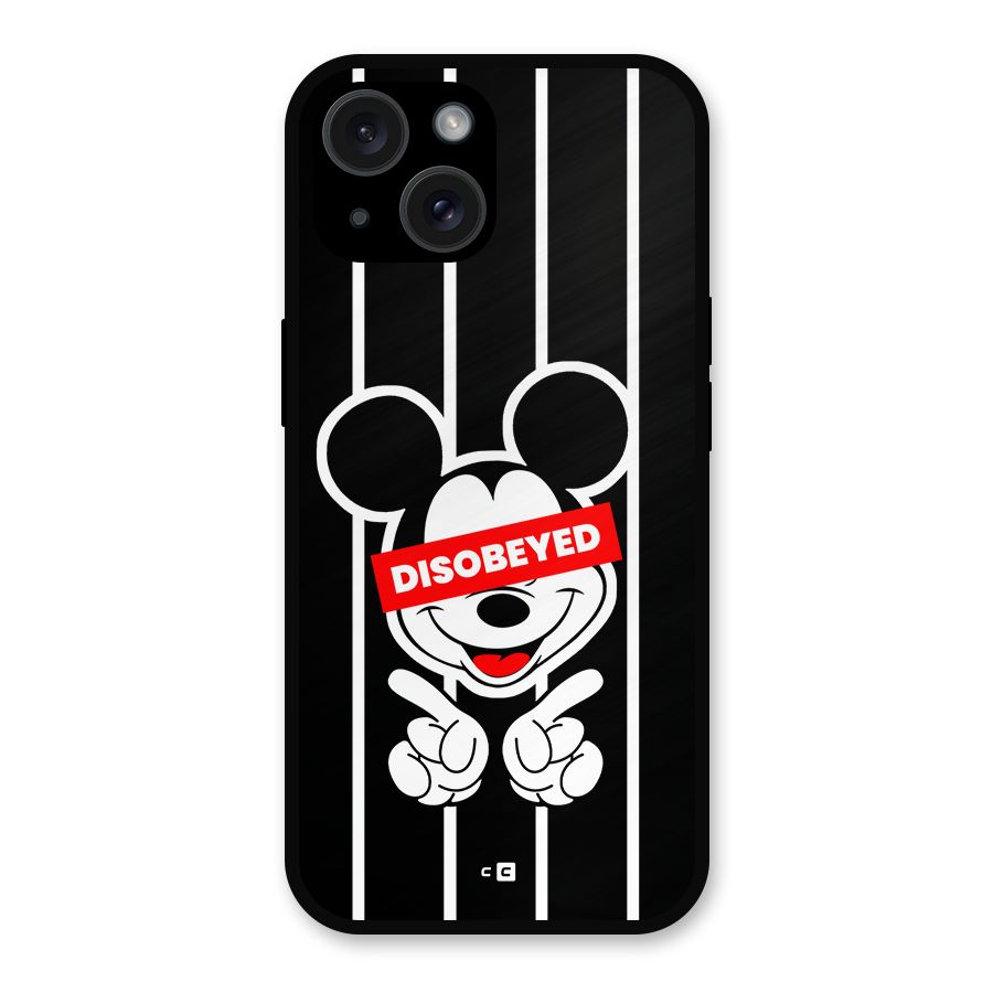 Disobeyed Micky Metal Back Case for iPhone 15