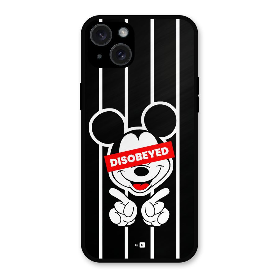 Disobeyed Micky Metal Back Case for iPhone 15 Plus