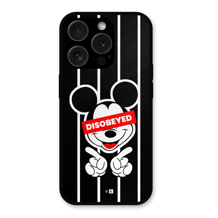 Disobeyed Micky Metal Back Case for iPhone 15 Pro