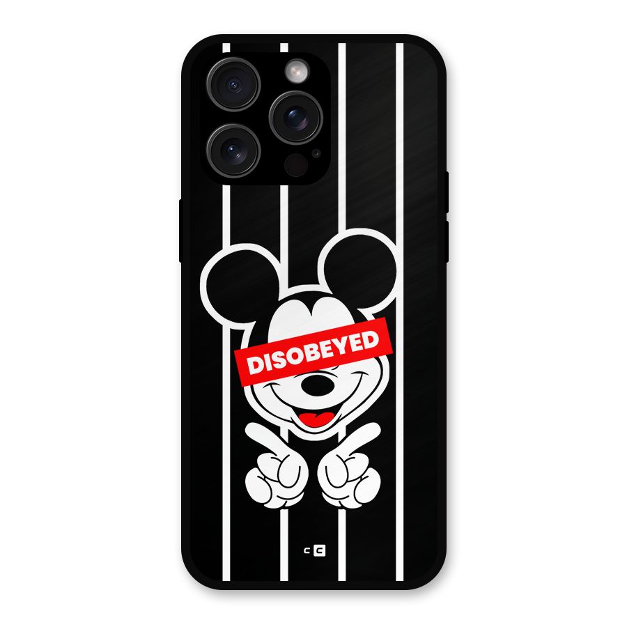 Disobeyed Micky Metal Back Case for iPhone 15 Pro Max