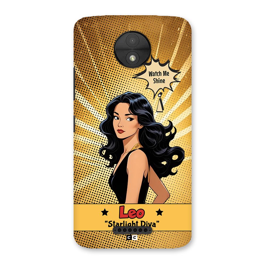 Diva Leo Back Case for Moto C
