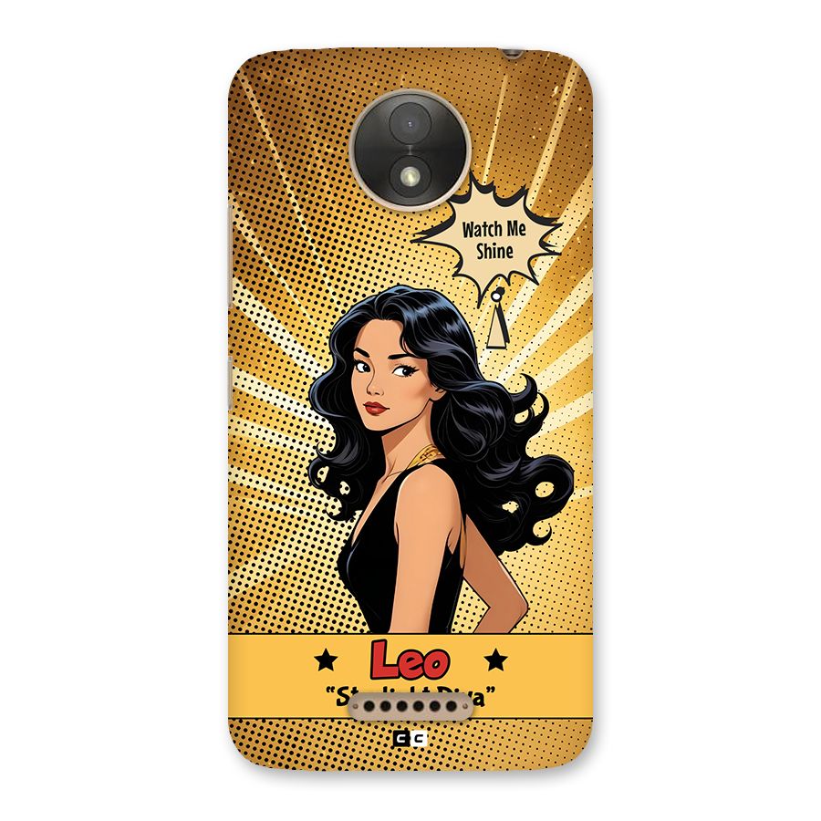 Diva Leo Back Case for Moto C Plus