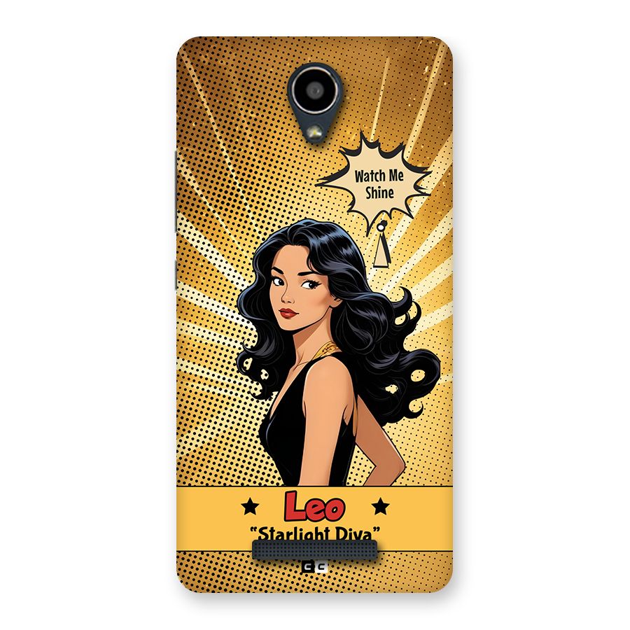 Diva Leo Back Case for Redmi Note 2