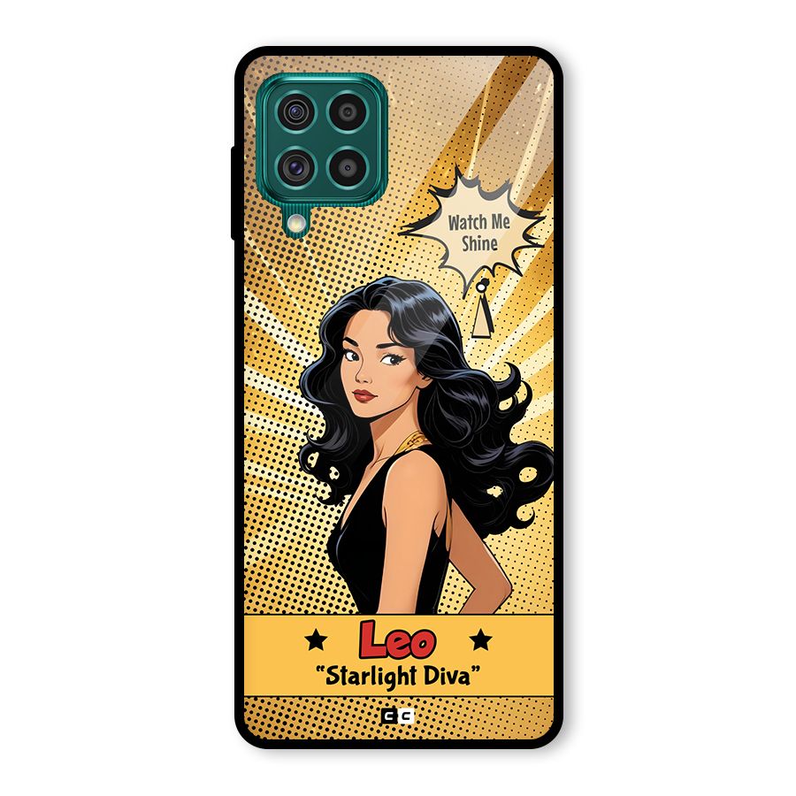 Diva Leo Glass Back Case for Galaxy F62