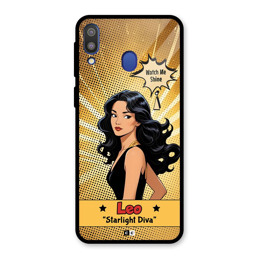 Diva Leo Glass Back Case for Galaxy M20
