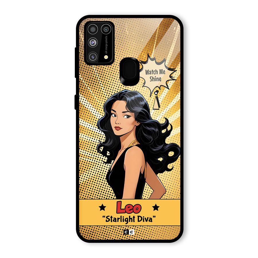 Diva Leo Glass Back Case for Galaxy M31
