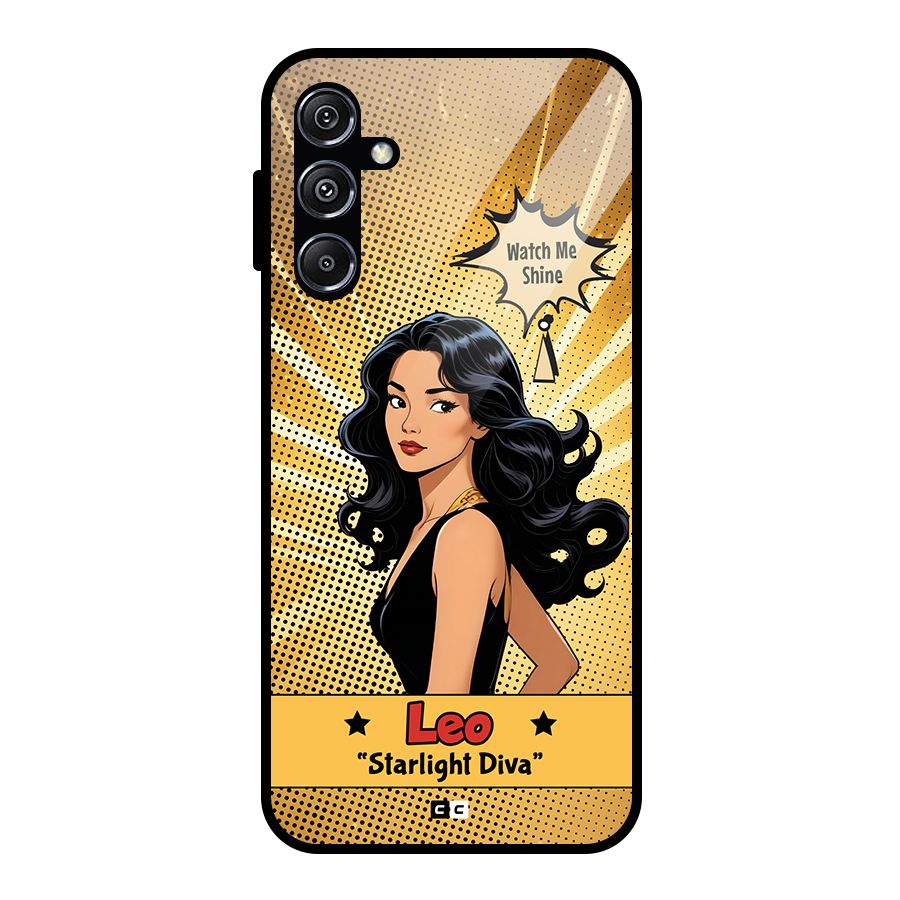 Diva Leo Glass Back Case for Galaxy M34 5G