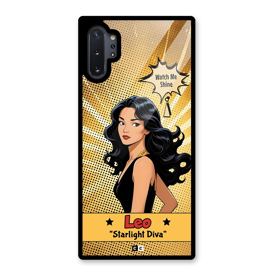 Diva Leo Glass Back Case for Galaxy Note 10 Plus