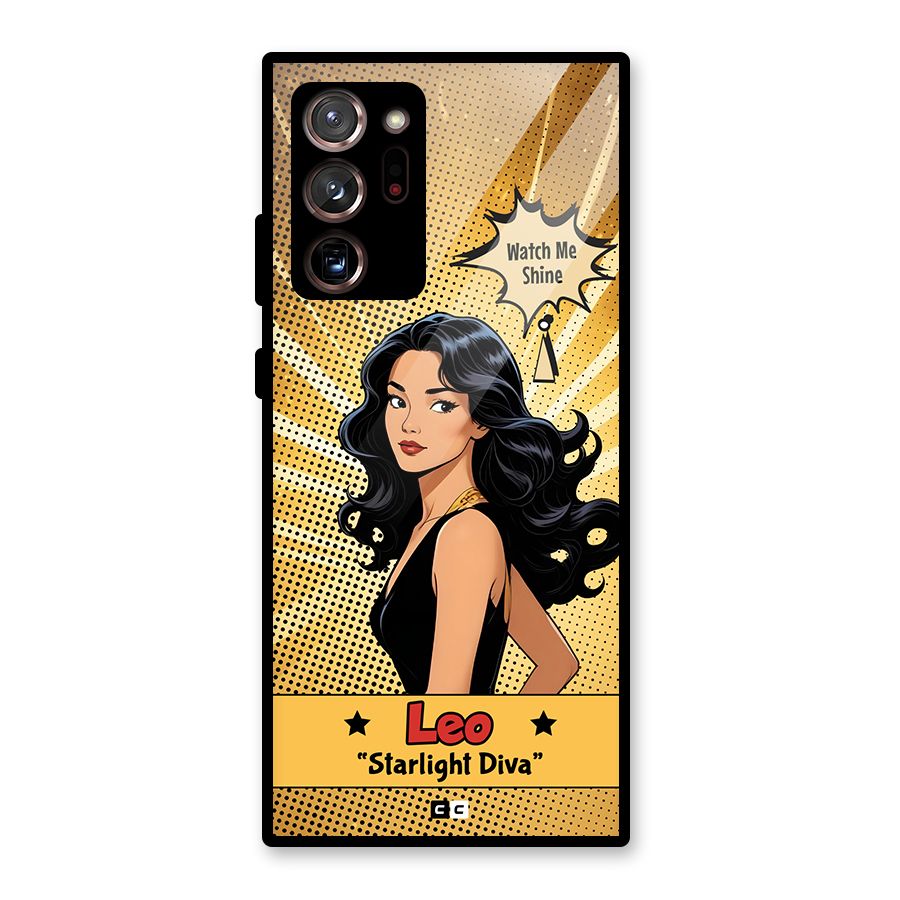 Diva Leo Glass Back Case for Galaxy Note 20 Ultra