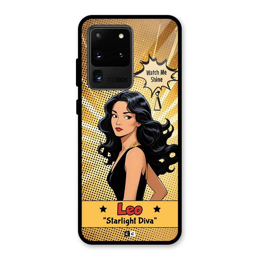 Diva Leo Glass Back Case for Galaxy S20 Ultra