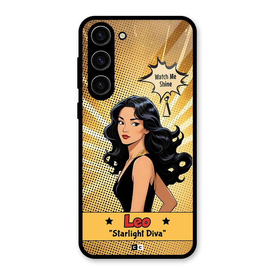 Diva Leo Glass Back Case for Galaxy S23 Plus
