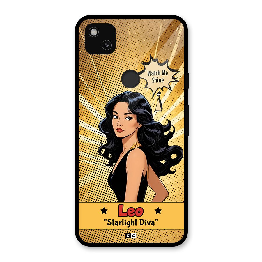 Diva Leo Glass Back Case for Google Pixel 4a