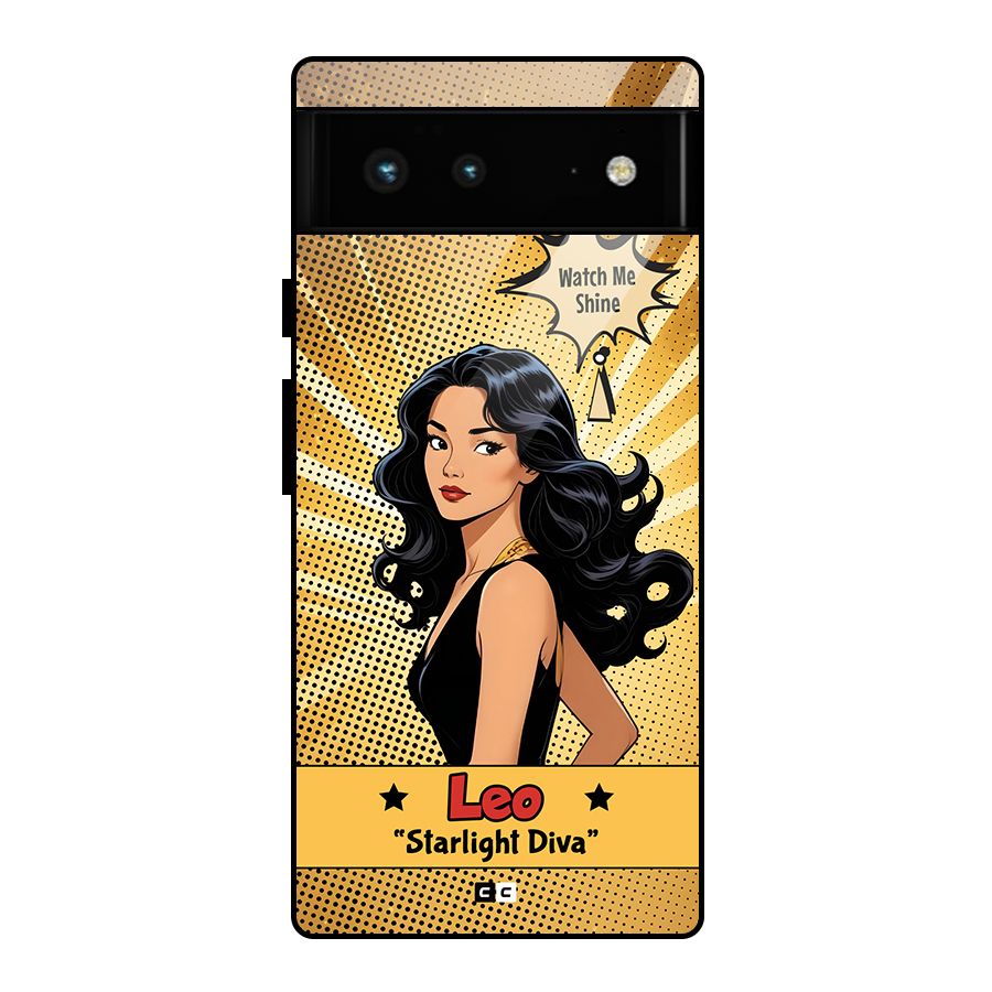 Diva Leo Glass Back Case for Google Pixel 6