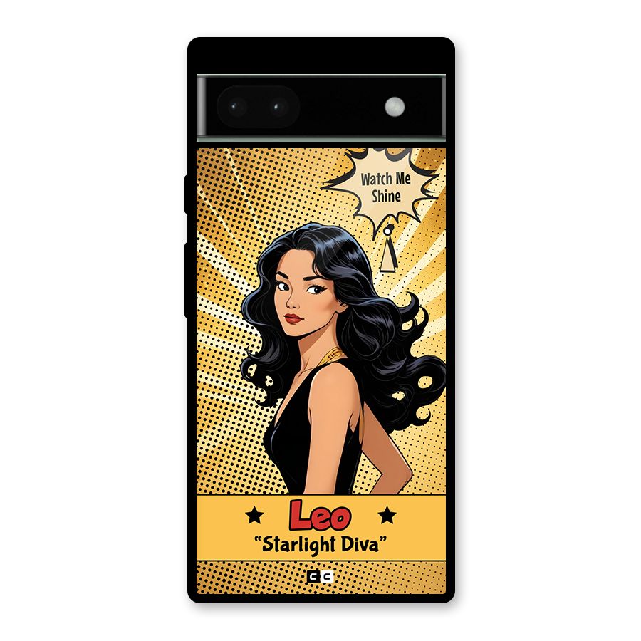 Diva Leo Glass Back Case for Google Pixel 6a