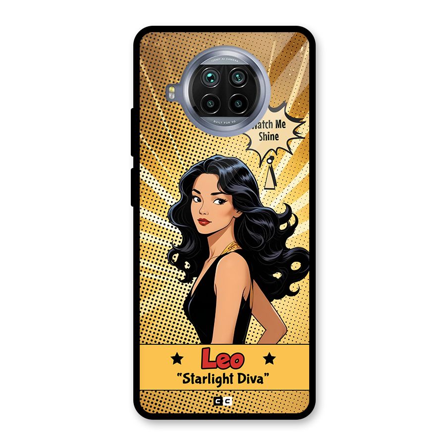 Diva Leo Glass Back Case for Mi 10i