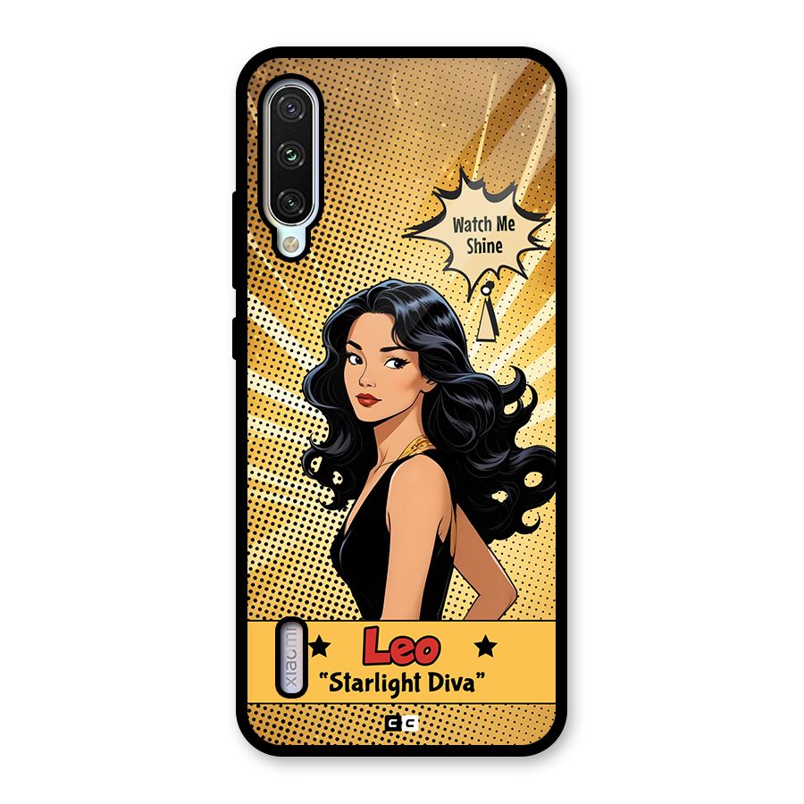 Diva Leo Glass Back Case for Mi A3