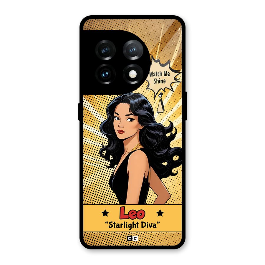Diva Leo Glass Back Case for OnePlus 11