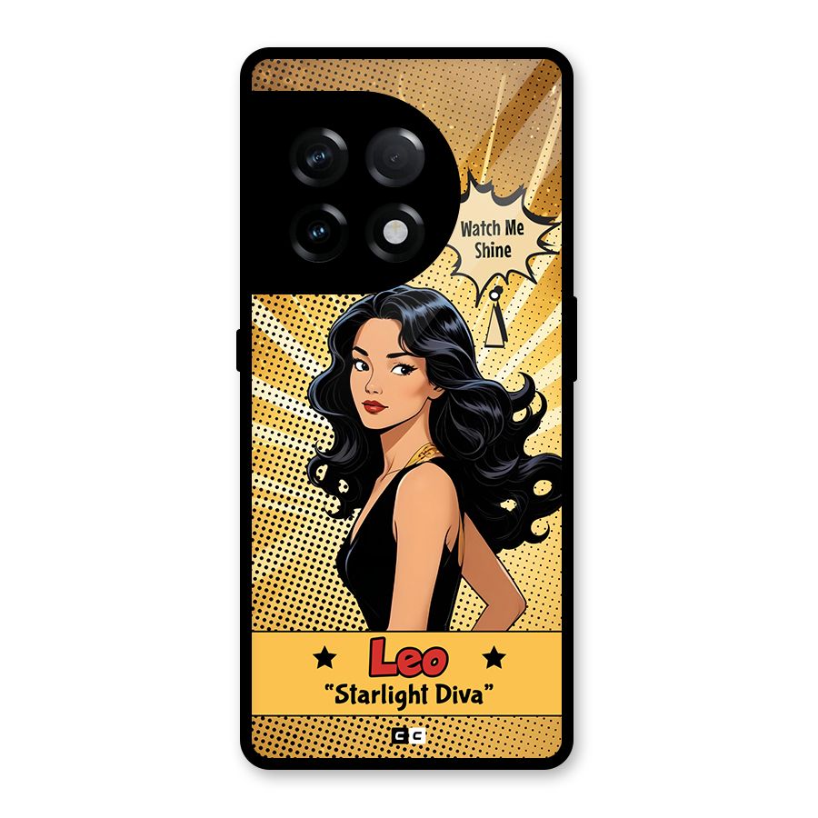 Diva Leo Glass Back Case for OnePlus 11R