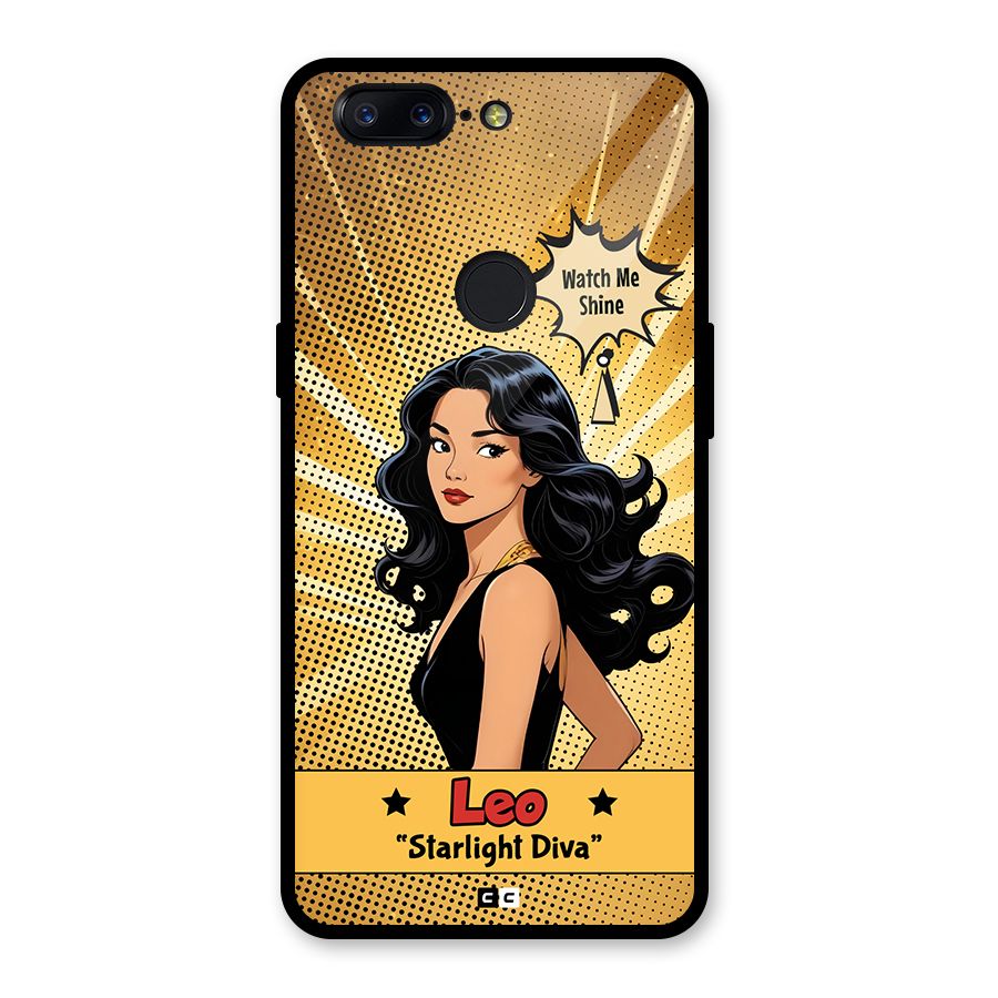 Diva Leo Glass Back Case for OnePlus 5T