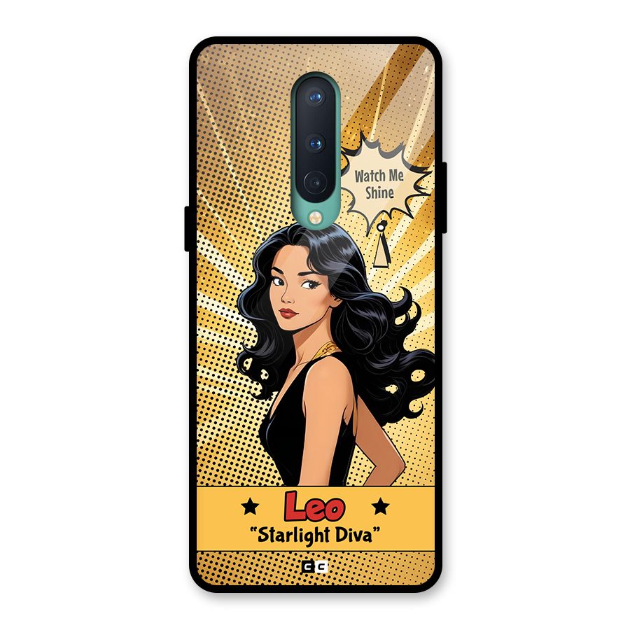 Diva Leo Glass Back Case for OnePlus 8